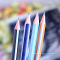 striped HB pencil with eraser in paper box / 2014 new product of striped pencil / drawing pencil